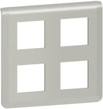 Лицева рамка 2x2x2 мод. цвят алуминий Mosaic NEW Legrand, LEGRAND, 79338L