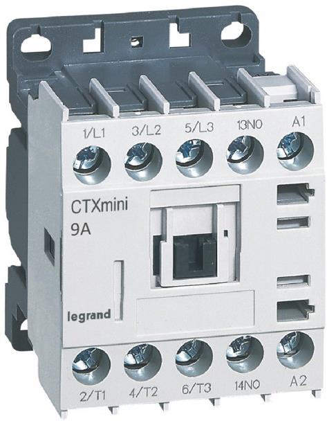 Контактор CTX3 mini 3P 4kW (9A AC-3) 1NO 24V 50/60Hz Legrand, LEGRAND НИСКО НАПРЕЖЕНИЕ, 417020