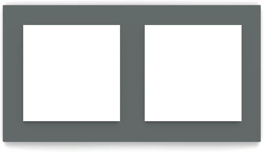 Рамка 2х 55x55 FF/Linea71 Fenix Green Commodore EKINEX, EK-P2P-FVC