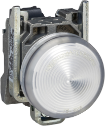 Сигнална лампа LED сглобена бяла 230...240Vac Ø22mm ATEX XB4 SE, SCHNEIDER ELECTRIC НИСКО НАПРЕЖЕНИЕ, XB4BVM1EX