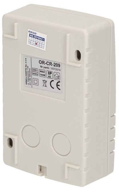 Датчик за осветеност, за открит монтаж на стена, с таймер, 1200W, IP44, ORNO, OR-CR-209