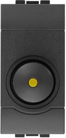 Димер ротативен R=50-500W 1 мод. цвят антрацит LL Bticino, BTICINO, L4581