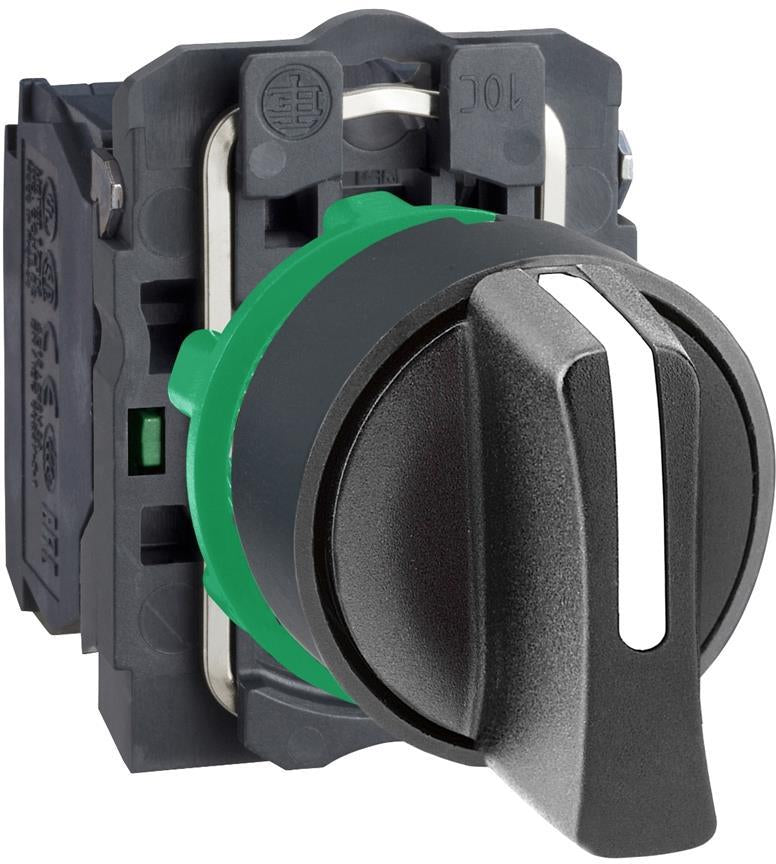 Превключвател черен 1-2-3 2NO Ø22mm XB5 SE, SCHNEIDER ELECTRIC НИСКО НАПРЕЖЕНИЕ, XB5AD33