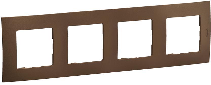 Рамка 4х цвят Бронз Niloe New Legrand, LEGRAND, NP114DB