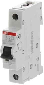 Автоматичен прекъсвач S201MUC 1P 3A крива K 10kA ABB, 2CDS271061R0317