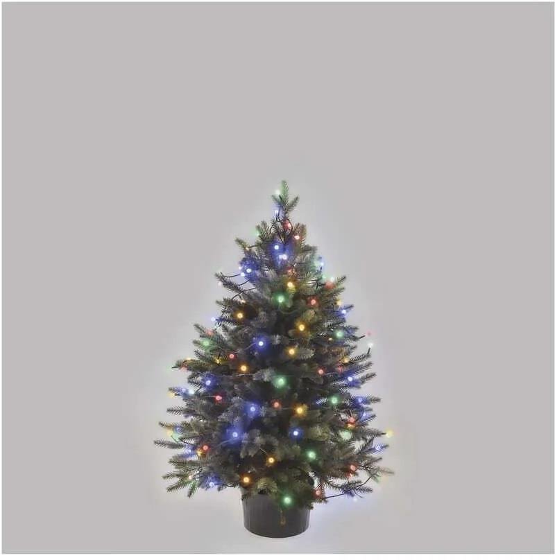 Комплект коледни лампички 80x LED многоцветни 8м IP44 с 8 програми CHERRY EMOS - D5AM05