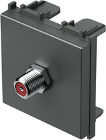 Розетка SAT индивидуална 0db 2 мод. цвят Антрацит Modul TEM, KM24AT