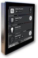 Пулт за управление със Smart реле 1х On/Off 5A изисква неутрала черен Shelly Wall Display - 262597
