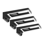 Комплект LED лампи за под  шкафове ARTUS, 3х3W, 3х225lm, 4000К, със сензорен превключвател и USB, черен, ADVITI, AD-OM-6475L4B