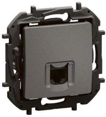 Розетка RJ45 cat.5e UTP цвят Сив Niloe New Legrand, LEGRAND, NP4301MG