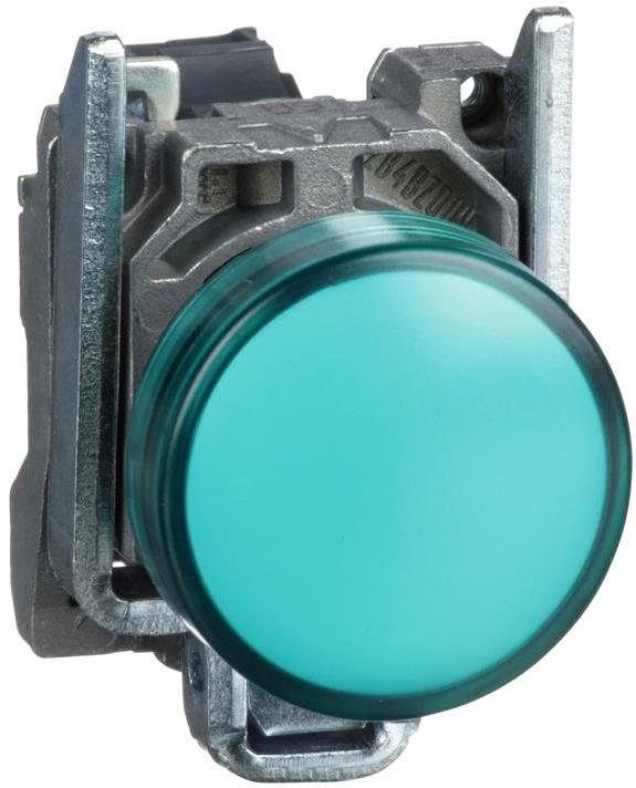 Сигнална лампа LED сглобена зелена 24Vac/dc Ø22mm XB4 SE, SCHNEIDER ELECTRIC НИСКО НАПРЕЖЕНИЕ, XB4BVB3