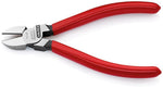 Клещи диагонални резачки, червена ръкохватка 140мм, Knipex - K7001140