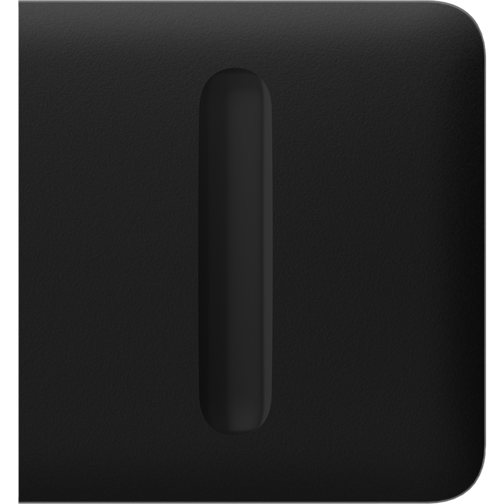 Лицев панел за Smart димер страничен, черен, SideButton Ajax, AJAX, 98578.254.BL1