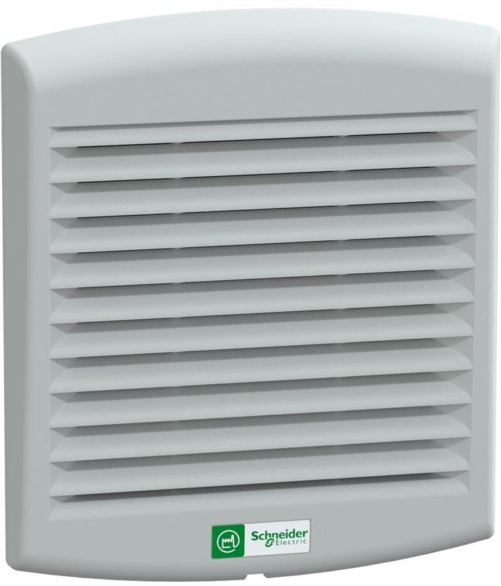 Вентилатор 85m3 / h 230V с отвор 125x125mm с жалузи и филтър G2 IP54 ClimaSys CV SE, SCHNEIDER ELECTRIC НИСКО НАПРЕЖЕНИЕ, NSYCVF85M230PF