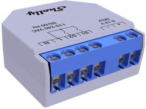 Микромодул Smart реле 1х димер 0-10V изисква неутрала Shelly Plus 0-10V Dimmer - 265703