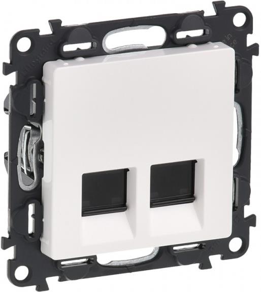 Розетка2хRJ45 cat.6A STP цвят бял Valena Life Legrand, LEGRAND, 753149