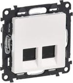 Розетка 2xRJ45 cat.5e UTP цвят бял Valena Life Legrand, LEGRAND, 753141