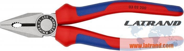 Клещи комбиниранин, Ø2,5mm 200mm, 03 02 200, KNIPEX - K0302200