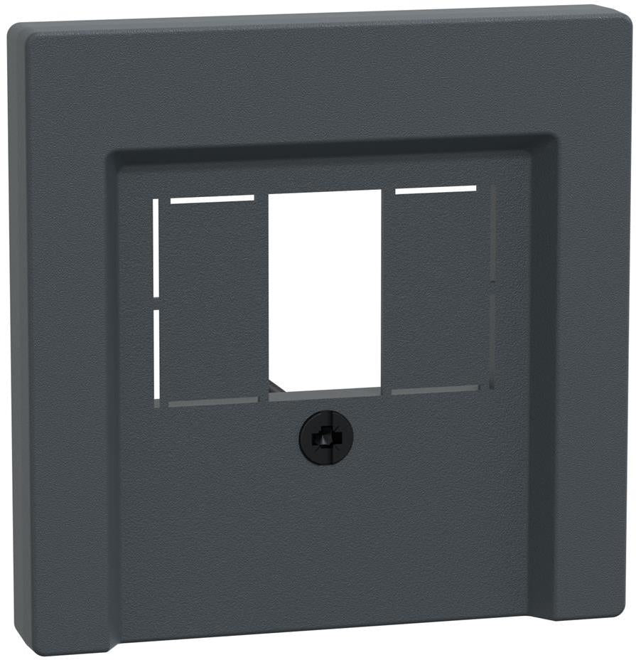 Лицев панел за розетки - HDMI, VGA, USB и тонколони (единични и двойни) цвят Антрацит System M Merten SE, SCHNEIDER ELECTRIC, 297914