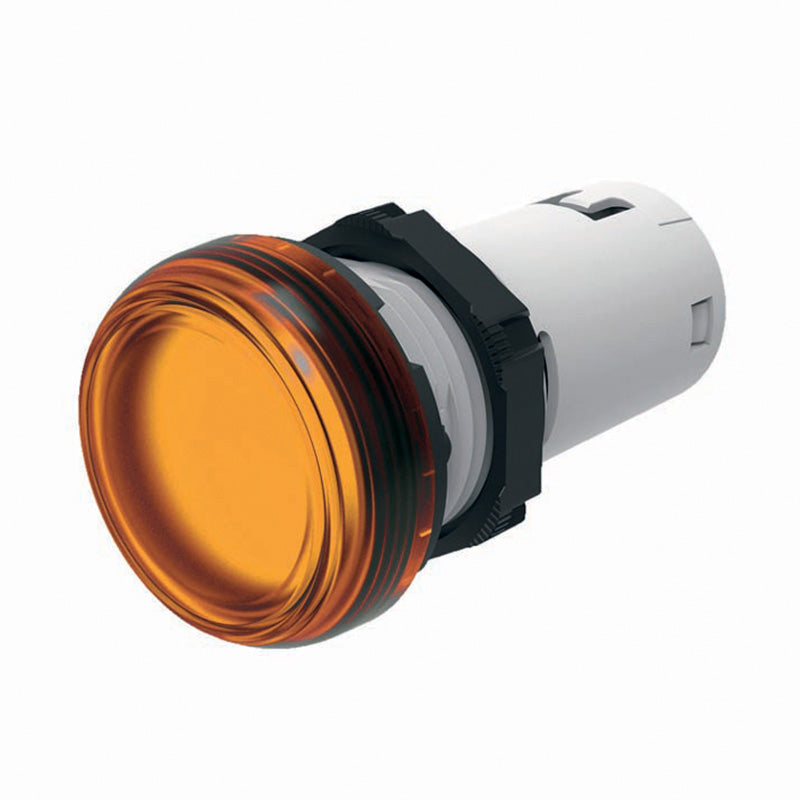 Сигнална лампа LED монолитна оранжева 220...230Vac Ø22mm IP66 Compact Scame, SCAME, 590.PLM012