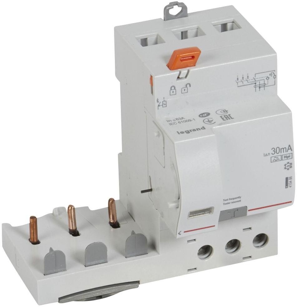 Допълнителен ДТЗ модул 3P 63A 30мА тип F DX3 Legrand, LEGRAND НИСКО НАПРЕЖЕНИЕ, 410486