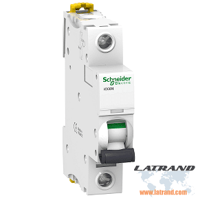 SCHNEIDER ELECTRIC - Автоматичен прекъсвач Acti 9 iC60N 1P 1A крива C 6kA A010020002