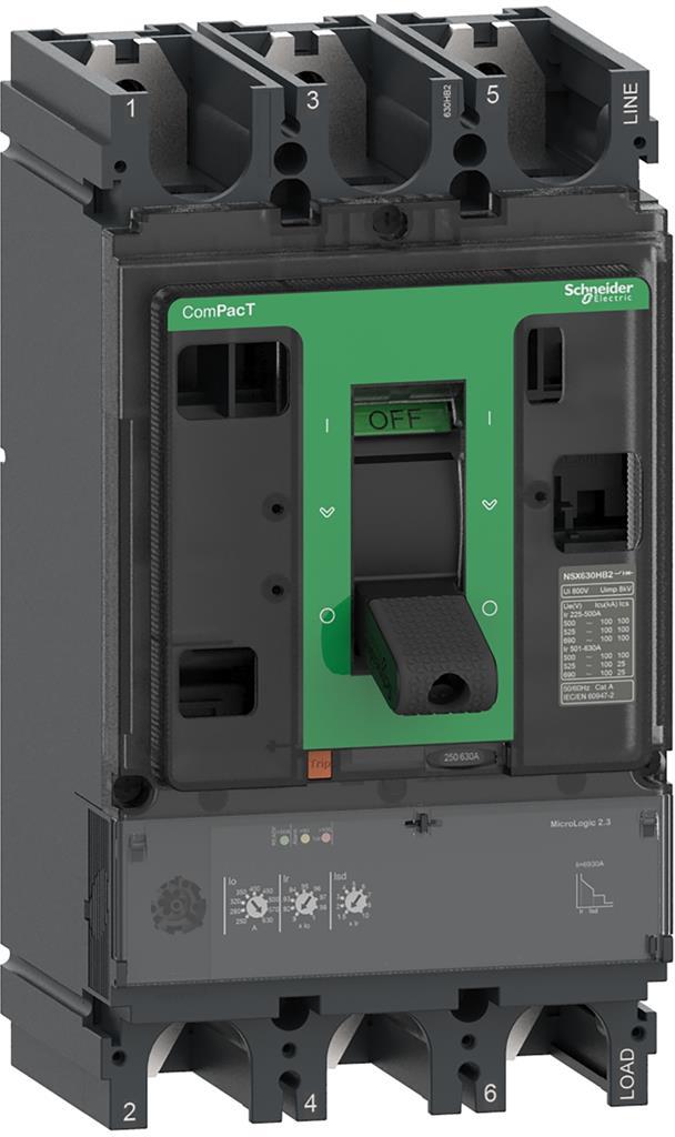 Автомат NSX400N 3P 250А електронна защита Micrologic 2.3 50kA регулируем (In x 0.4…1) SE, SCHNEIDER ELECTRIC НИСКО НАПРЕЖЕНИЕ, C40N32D250