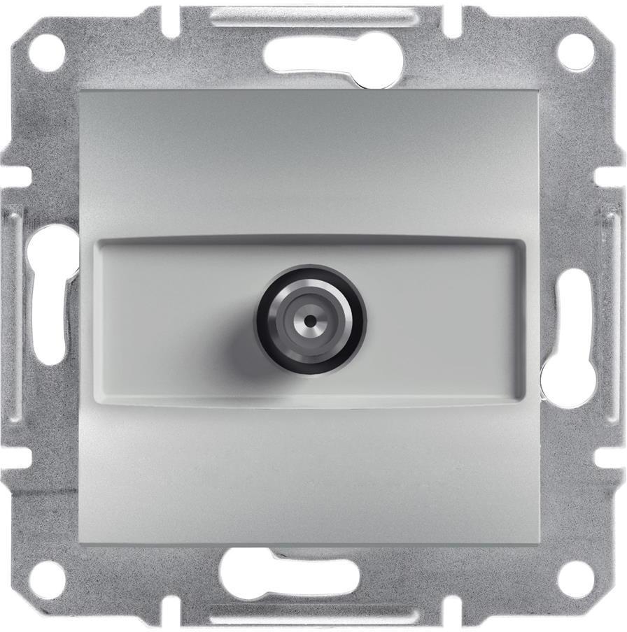 Розетка F конектор 1dB цвят Алуминий Asfora SE, SCHNEIDER ELECTRIC, EPH3700161