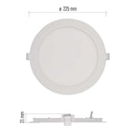 Луна LED DN225 18W 4000K 1600lm 110° 30000h IP40 W NEXXO EMOS, ZD1145