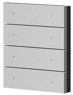 Лицев панел за 4 бутона iONprime PB 4R ABR Алуминий Theben, KNX, 9080071