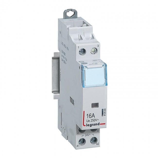Модулен контактор 16А, 24Vac, 1NO+1NC, 1-модул, Legrand 412503 CX³  бял