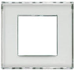 Рамка 2 мод. правоъгълна Kristall transparent LL Bticino, BTICINO, LND4802KR