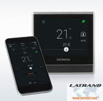 Термостат SMART за отопление 0…50 °C с LCD сензорен цветен дисплей + мобилно приложение, Siemens - RDS110
