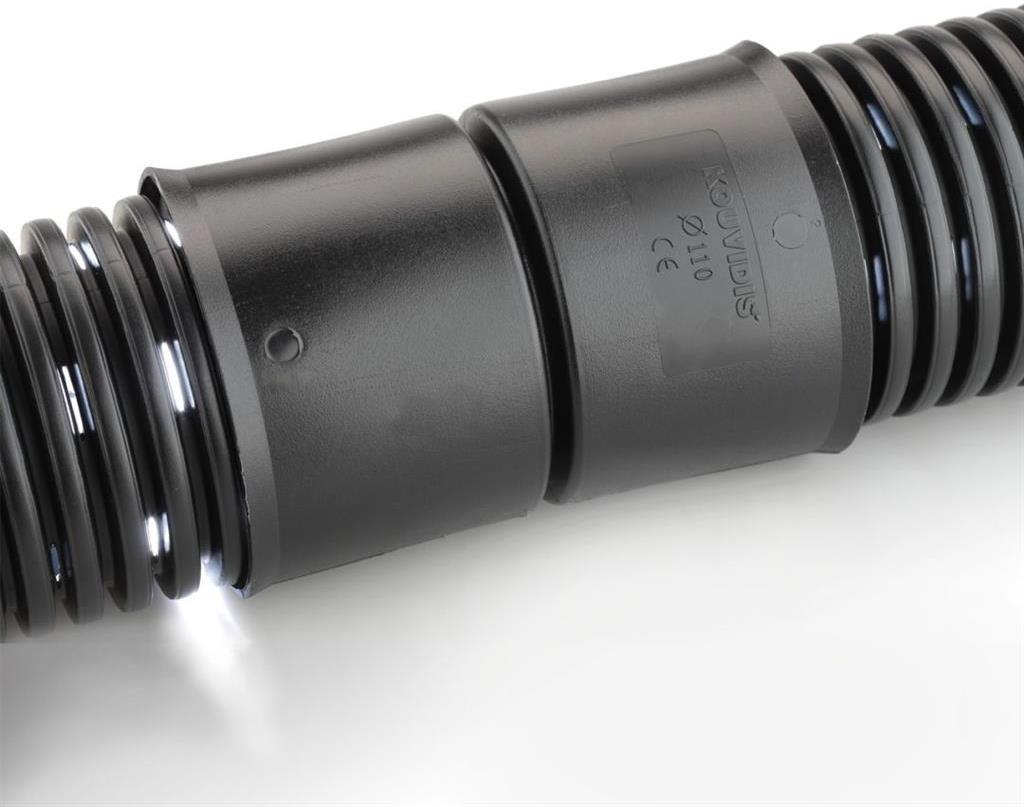 Муфа за тръба ф40мм IP40 цвят Черен HDPE UV Kouvidis, KOUVIDIS, KD6101040