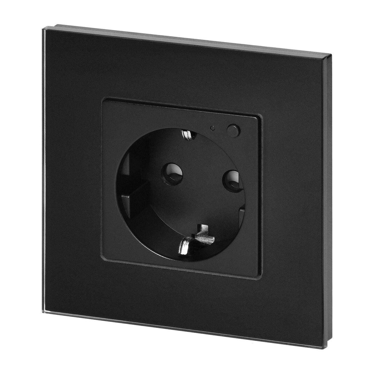 Tuya Smart Wi-Fi единичен контакт за скрит монтаж, Schuko, черен - OR-SH-17205(GS)/B, ORNO