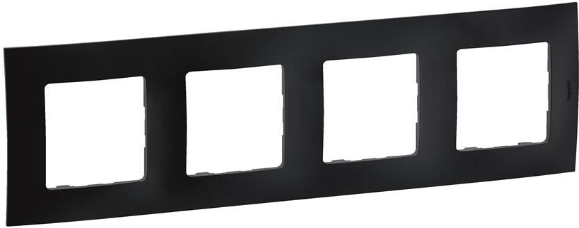 Рамка 4х цвят Черен Niloe New Legrand, LEGRAND, NP114BK