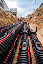 Аранжор за тръба 8х ф63мм цвят Черен HDPE UV Kouvidis, KOUVIDIS, KD6121063