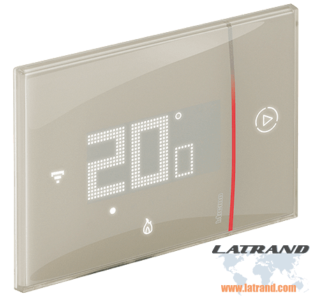 Термостат Smarther 2 с вградено Wi-FI за вграден монтаж КРЕМ Bticino with Netatmo от Legrand - XM8002