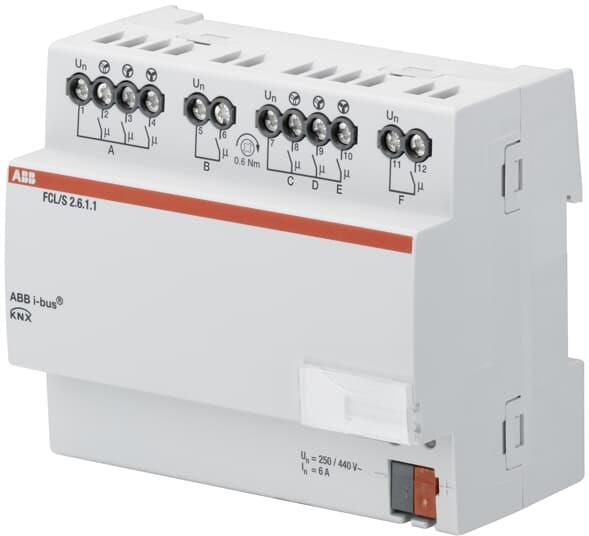 Актуатор вентилатори FCL/S 2.6.1.1 2x 6DIN KNX ABB, 2CDG110164R0011