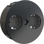 Модул TWIST с 2х Шуко, с кабел 2м, цвят Черен, Bachmann, BACHMANN, B931.150