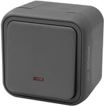 Бутон с подсветка за открит монтаж IP55 цвят Антрацит Bura Commel, COMMEL, C043-106