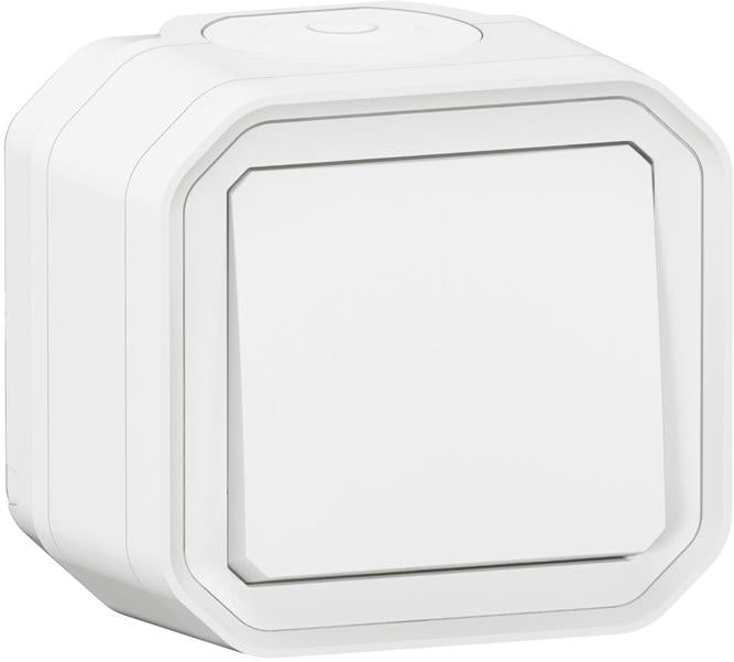 Девиаторен ключ моноблок за открит монтаж цвят Бял IP55 Plexo New Legrand, LEGRAND, 69751L