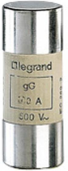 Стопяем цилиндричен предпазител тип gG 80A 22x58мм Legrand, LEGRAND НИСКО НАПРЕЖЕНИЕ, 15380
