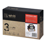 GEMINIX LED 2x10W, работен прожектор, преносим с акумулаторна батерия, 1200lm, IP44, 4000K, 5000mAh, ADVITI, AD-NR-6466L4