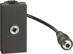 Розетка аудио жак 3.5mm 1 мод. цвят Графит Light Now Bticino, BTICINO, YD4280