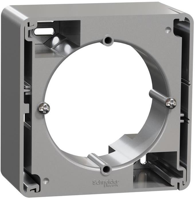 Конзола единична за открит монтаж цвят Алуминий Sedna SE, SCHNEIDER ELECTRIC, SDD113901