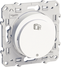 Енергоспестител 1NO c подсветка цвят Бял Odace SE /до изчерпване/, SCHNEIDER ELECTRIC, S520283