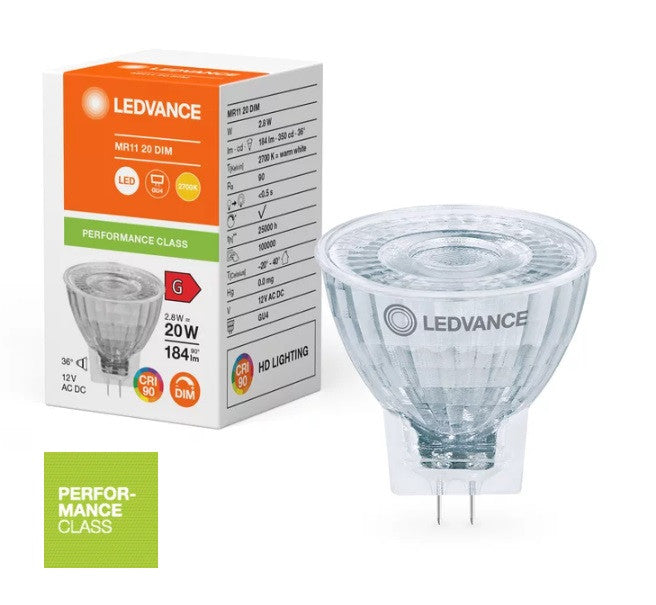 LED ЛАМПА MR11 DIM P 2.8W 927 GU4 LEDVANCE