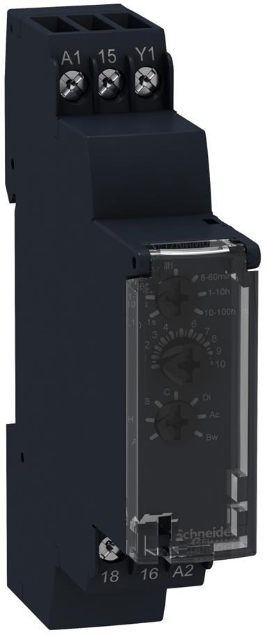 Реле за време, мултифункционално, 10x 0.1s...100h, 1c/o 8A, 24...240Vac SE, SCHNEIDER ELECTRIC НИСКО НАПРЕЖЕНИЕ, RE17RMMU