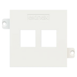 Лицев панел за 2х RJ45 Keystone 55x55 Fenix White Malè EKINEX, EK-KSC-2K-FBM